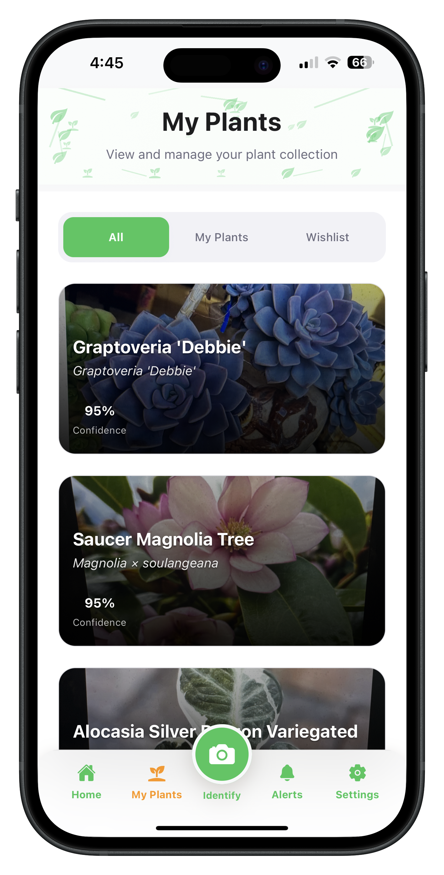 My Plants Feature